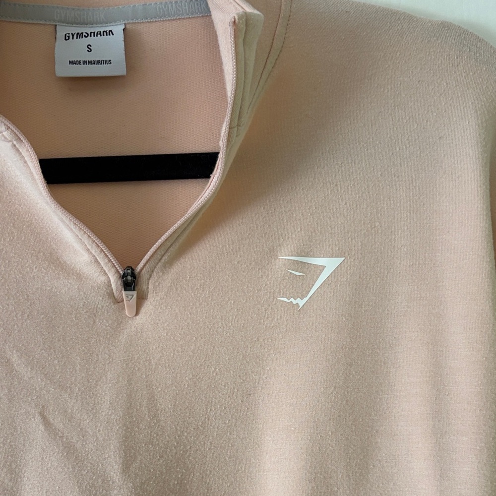 Gymshark Peach Quarter-Zip Sweatshirt - Picture 3 of 5